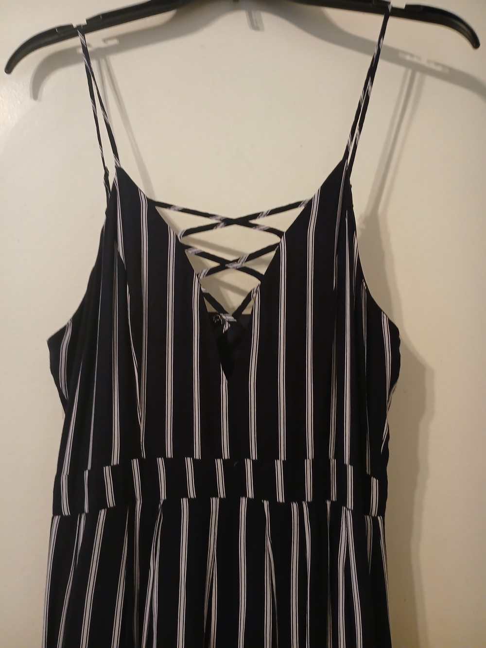 Altar'd State Navy & White Strappy Dress